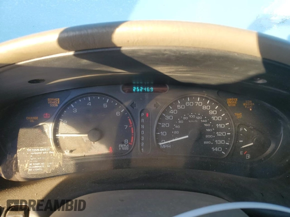 2002 Oldsmobile Intrigue GX z VIN 1G3WH52HX2F253040, wystawiony jako Copart lot #85429974 z przebiegiem 252 469 mil mil oraz Szkoda całkowita • Salvage title. Historia ofert i sprzedaży dostępna na DreamBid. Obrazek 9.