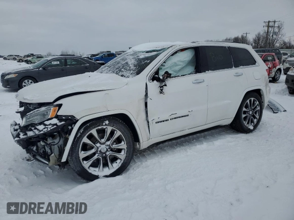2017 Jeep Grand Cherokee Overland with VIN 1C4RJFCT3HC822900, listed as a Copart auction lot 45709715 with 0 mi miles and Clean Title. Bid and sale history available at carsss.com. Image 1.