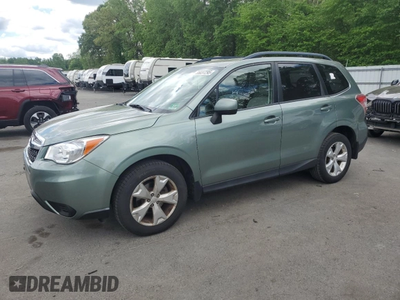 2014 Subaru Forester Premium with VIN JF2SJAEC0EH447775, listed as a Copart auction lot 56037295 with 136,318 mi miles and Clean Title. Bid and sale history available at DreamBid. Image 1.