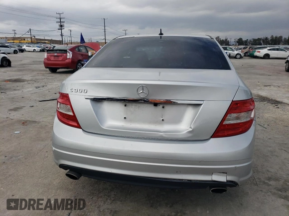 2010 Mercedes-Benz C 300 Sport with VIN WDDGF5EB7AR117761, listed as a Copart auction lot 48339315 with Not Provided miles and Salvage Title. Bid and sale history available at DreamBid. Image 6.