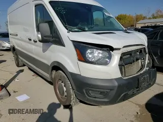 2021 Ford Transit Cargo with VIN 1FTBR1C84MKA29405, listed as a Copart auction lot 77642004 with 144,624 mi miles and Salvage Title. Bid and sale history available at DreamBid. Image 15.