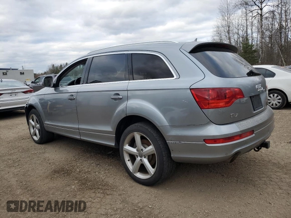 2007 Audi Q7 Premium Plus with VIN WA1EY74L67D091137, listed as a Copart auction lot 79354994 with 141,850 mi miles and Clean title. Bid and sale history available at DreamBid. Image 2.