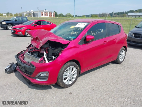 2020 Chevrolet Spark LT with VIN KL8CD6SA4LC431057, listed as a IAAI auction lot 37653238 with 1 mi miles. Bid and sale history available at carsss.com. Image 17.