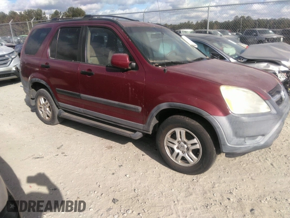 2002 Honda CR-V EX with VIN SHSRD788X2U008814, listed as a IAAI auction lot 41016545 with 190,580 mi miles. Bid and sale history available at carsss.com. Image 1.