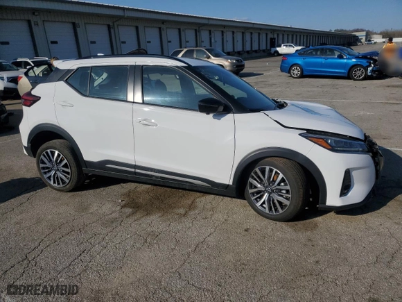 2024 Nissan Kicks SR with VIN 3N1CP5DV1RL523851, listed as a Copart auction lot 52219315 with 25,539 mi miles and Non Repairable. Bid and sale history available at carsss.com. Image 4.