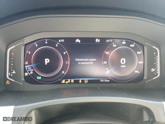 2020 Volkswagen Atlas Cross Sport 3.6L V6 SEL R-Line with VIN 1V2RE2CA2LC226065, listed as a Copart auction lot 42073824 with 70,110 mi miles. Bid and sale history available at carsss.com. Image 9.