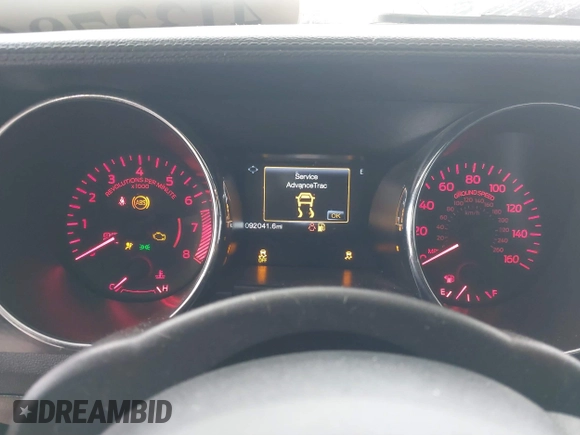 2016 Ford Mustang GT with VIN 1FA6P8CF5G5276410, listed as a IAAI auction lot 41327862 with 92,041 mi miles. Bid and sale history available at carsss.com. Image 7.