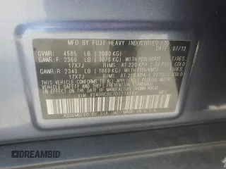 2013 Subaru Outback Premium with VIN 4S4BRCBC7D3214197, listed as a Copart auction lot 61131565 with 160,370 mi miles and Clean title. Bid and sale history available at DreamBid. Image 13.