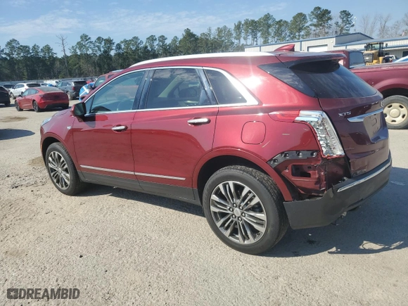 2017 Cadillac XT5 Premium Luxury FWD with VIN 1GYKNCRS6HZ193644, listed as a Copart auction lot 46473505 with 57,781 mi miles and Salvage Title. Bid and sale history available at carsss.com. Image 2.
