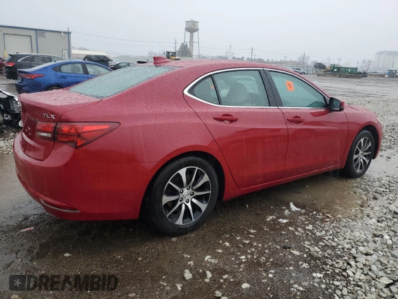 2017 Acura TLX with VIN 19UUB1F3XHA003742, listed as a Copart auction lot 47879745 with 0 mi miles and Salvage Title. Bid and sale history available at carsss.com. Image 3.