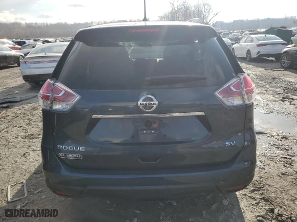 2015 Nissan Rogue S with VIN KNMAT2MT9FP555573, listed as a Copart auction lot 86861724 with 83,414 mi miles and Salvage Title. Bid and sale history available at carsss.com. Image 6.