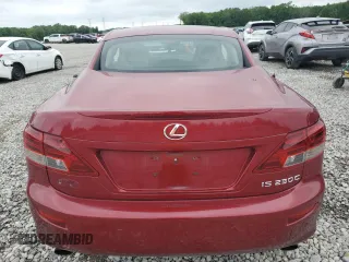 2011 Lexus IS 250 C z VIN JTHFF2C21B2520084, wystawiony jako Copart lot #55036975 z przebiegiem 67 646 mil mil oraz Szkoda całkowita • Salvage title. Historia ofert i sprzedaży dostępna na DreamBid. Obrazek 6.