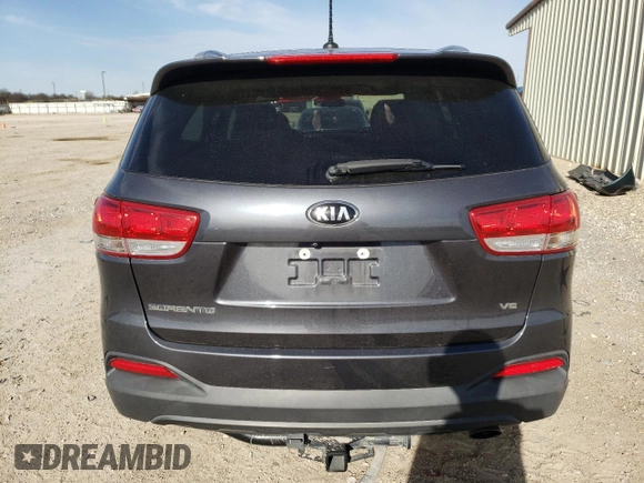 2018 Kia Sorento LX V6 with VIN 5XYPGDA55JG413247, listed as a Copart auction lot 46324755 with 101,083 mi miles and Salvage Title. Bid and sale history available at carsss.com. Image 6.