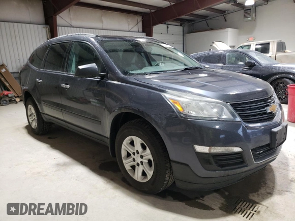 2013 Chevrolet Traverse LS with VIN 1GNKVFKD5DJ227818, listed as a Copart auction lot 47847575 with 198,489 mi miles and Salvage Title. Bid and sale history available at DreamBid. Image 4.