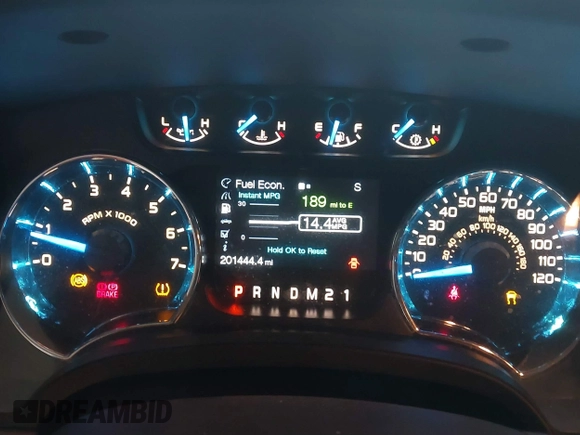 2014 Ford F-150 XL with VIN 1FTFW1EF9EKF23024, listed as a IAAI auction lot 41286621 with 201,444 mi miles. Bid and sale history available at carsss.com. Image 7.
