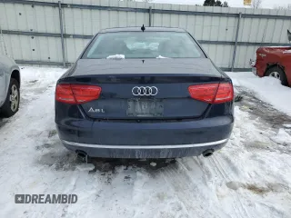 2014 Audi A8 3.0T with VIN WAURGAFD9EN002114, listed as a Copart auction lot 45370105 with 93,753 mi miles and Salvage title. Bid and sale history available at DreamBid. Image 6.