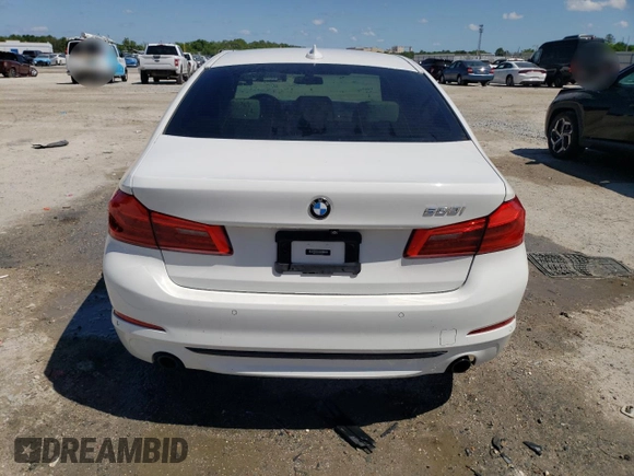 2019 BMW 5 Series 530i with VIN WBAJA5C5XKBX46918, listed as a Copart auction lot 53483355 with 47,208 mi miles and Salvage Title. Bid and sale history available at carsss.com. Image 6.