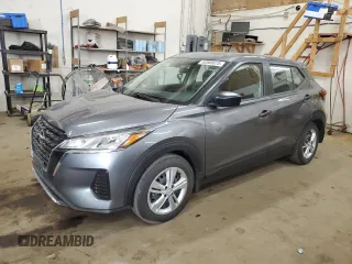 2022 Nissan Kicks S with VIN 3N1CP5BV3NL519751, listed as a Copart auction lot 53368675 with 24,878 mi miles and Salvage Title. Bid and sale history available at carsss.com. Image 1.