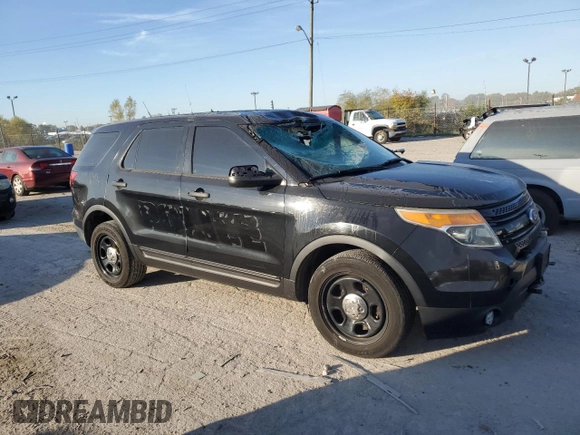 2014 Ford Utility Police Interceptor with VIN 1FM5K8AR9EGC08206, listed as a Copart auction lot 75735554 with 155,388 mi miles and Salvage Title. Bid and sale history available at carsss.com. Image 4.