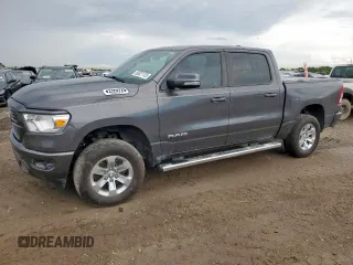 2019 Ram 1500 Big Horn with VIN 1C6SRFFT4KN650062, listed as a Copart auction lot 60821125 with 83,289 mi miles and Salvage title. Bid and sale history available at DreamBid. Image 1.
