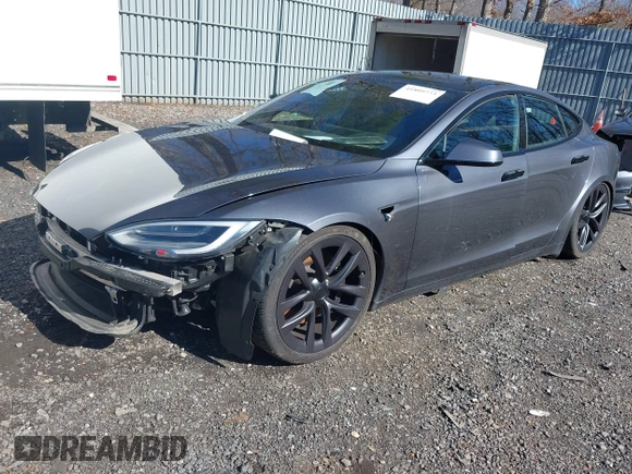 2021 Tesla Model S Long Range with VIN 5YJSA1E52MF428370, listed as a IAAI auction lot 41809773 with 34,372 mi miles and . Bid and sale history available at DreamBid. Image 19.