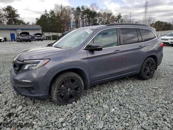 2021 Honda Pilot Special Edition with VIN 5FNYF5H26MB016053, listed as a Copart auction lot 49434165 with 0 mi miles and Salvage Title. Bid and sale history available at carsss.com. Image 1.