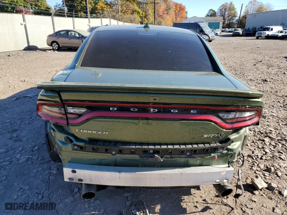 2022 Dodge Charger SRT Hellcat Widebody with VIN 2C3CDXL92NH136142, listed as a Copart auction lot 77452354 with 9,386 mi miles and Salvage Title. Bid and sale history available at carsss.com. Image 6.