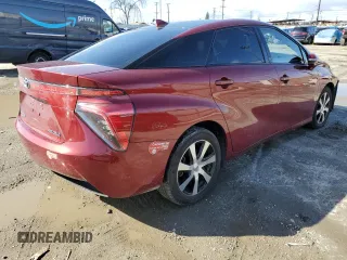 2018 Toyota Mirai with VIN JTDBVRBD5JA004443, listed as a Copart auction lot 45682005 with 76,567 mi miles and Salvage title. Bid and sale history available at DreamBid. Image 3.