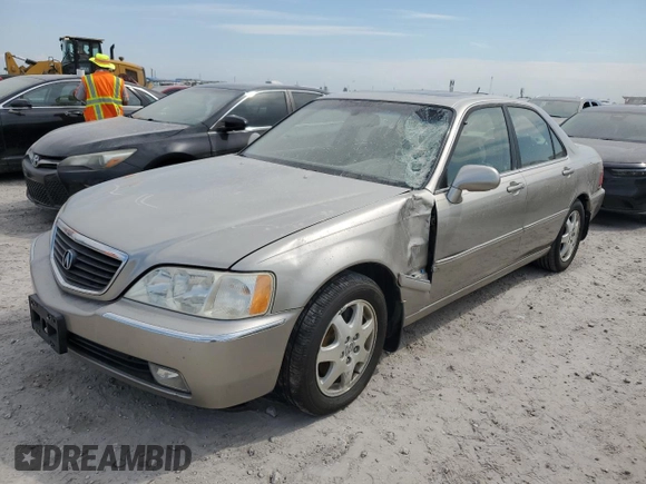 2002 Acura RL with VIN JH4KA96562C001280, listed as a Copart auction lot 74716484 with 0 mi miles and Salvage Title. Bid and sale history available at carsss.com. Image 1.