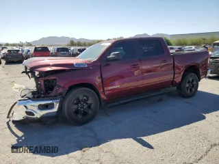 2022 Ram 1500 Lone Star with VIN 1C6RREFT6NN431035, listed as a Copart auction lot 58095835 with 22,486 mi miles and Salvage title. Bid and sale history available at DreamBid. Image 1.