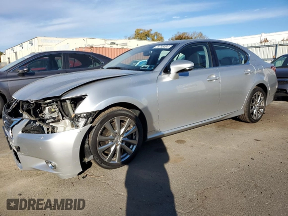 2013 Lexus GS 350 with VIN JTHCE1BL9D5001599, listed as a Copart auction lot 75756094 with 107,283 mi miles and Salvage Title. Bid and sale history available at carsss.com. Image 1.
