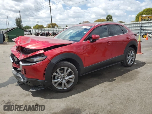2023 Mazda CX-30 2.5 S Premium Package with VIN 3MVDMBDM0PM504875, listed as a Copart auction lot 53675505 with 8,245 mi miles and Salvage Title. Bid and sale history available at carsss.com. Image 1.