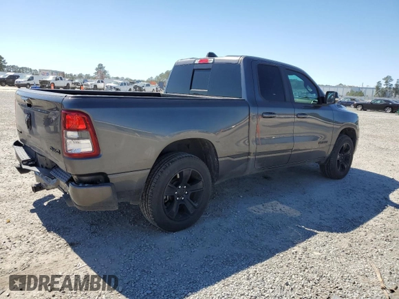 2021 Ram 1500 Big Horn with VIN 1C6SRFBT8MN586455, listed as a Copart auction lot 49481665 with 57,793 mi miles and Salvage Title. Bid and sale history available at carsss.com. Image 3.