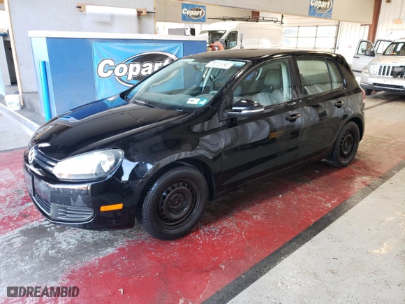 2010 Volkswagen Golf with VIN WVWDB7AJ1AW203182, listed as a Copart auction lot 78015184 with 126,506 mi miles and Salvage Title. Bid and sale history available at carsss.com. Image 1.