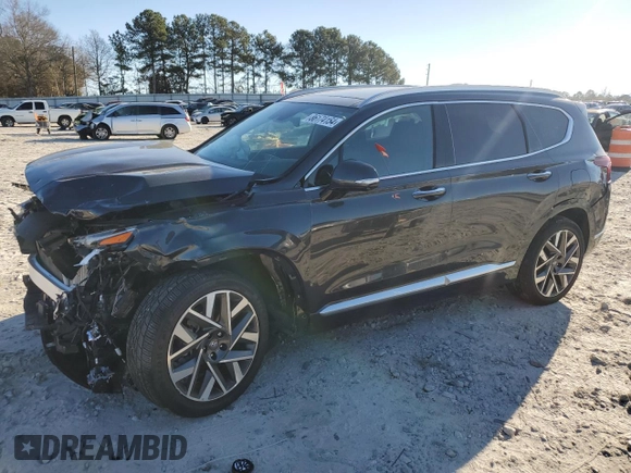 2023 Hyundai Santa Fe Calligraphy with VIN 5NMS54ALXPH496638, listed as a Copart auction lot 86174154 with 30,657 mi miles and Salvage Title. Bid and sale history available at carsss.com. Image 1.