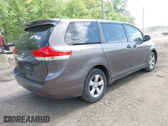 2012 Toyota Sienna with VIN 5TDKA3DCXCS012945, listed as a IAAI auction lot 42190015 with 114,372 mi miles and . Bid and sale history available at DreamBid. Image 4.