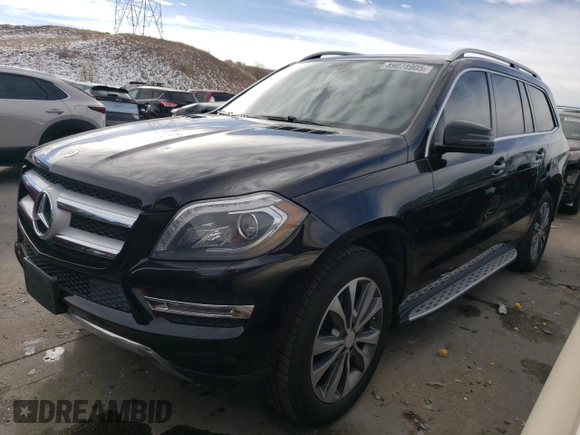 2014 Mercedes-Benz GL 450 with VIN 4JGDF7CE6EA320565, listed as a Copart auction lot 89078905 with 115,403 mi miles and Non repairable. Bid and sale history available at DreamBid. Image 1.