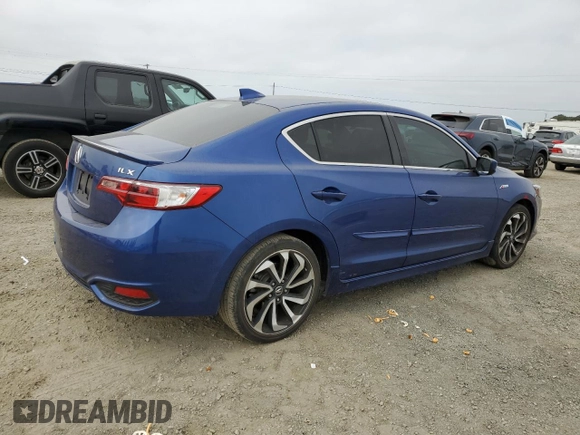 2018 Acura ILX Premium with VIN 19UDE2F86JA001873, listed as a Copart auction lot 55366635 with 34,944 mi miles and Salvage title. Bid and sale history available at DreamBid. Image 3.