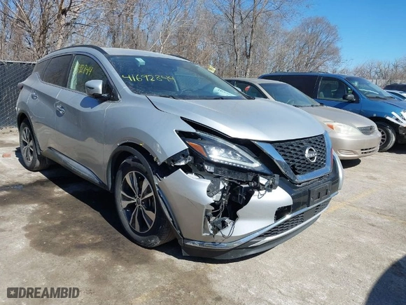 2023 Nissan Murano SV with VIN 5N1AZ2BJ2PC139188, listed as a IAAI auction lot 41692844 with 52,632 mi miles. Bid and sale history available at carsss.com. Image 6.