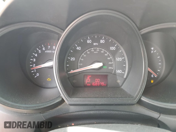 2013 Kia Rio LX with VIN KNADM4A38D6281874, listed as a Copart auction lot 51134385 with 168,379 mi miles and Clean Title. Bid and sale history available at carsss.com. Image 9.