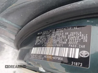 2004 Toyota Avalon XL with VIN 4T1BF28BX4U376871, listed as a IAAI auction lot 41935525 with 109,012 mi miles and . Bid and sale history available at DreamBid. Image 9.