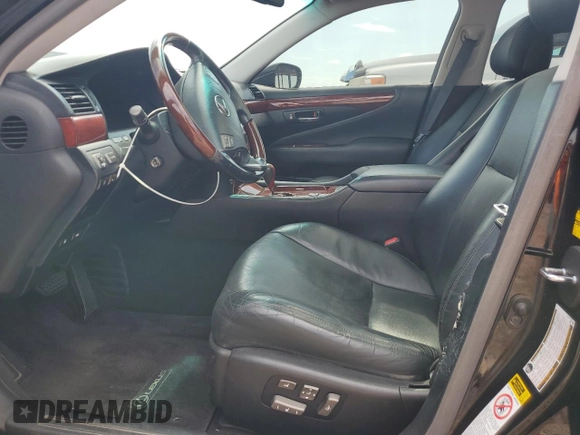 2007 Lexus LS 460 with VIN JTHBL46F475046445, listed as a Copart auction lot 64884705 with 209,036 mi miles and Clean title. Bid and sale history available at DreamBid. Image 7.