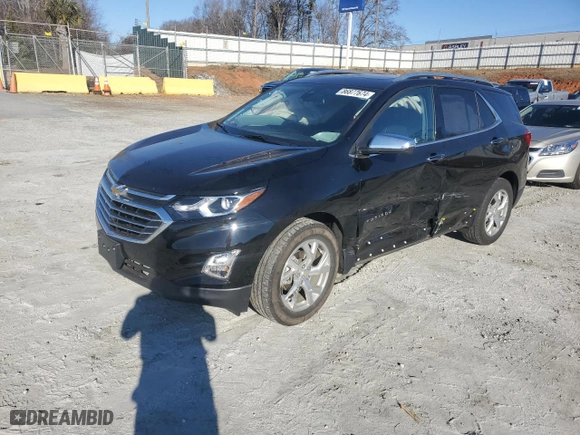 2021 Chevrolet Equinox Premier with VIN 2GNAXNEV5M6158792, listed as a Copart auction lot 86877674 with 54,247 mi miles and Salvage Title. Bid and sale history available at carsss.com. Image 1.