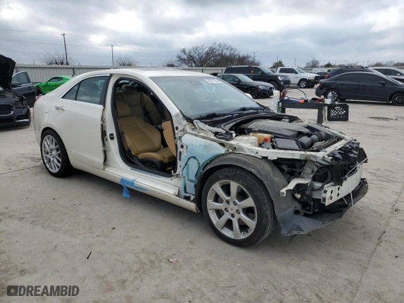 2013 Cadillac ATS Premium with VIN 1G6AE5S38D0124469, listed as a Copart auction lot 86371024 with 0 mi miles and Salvage Title. Bid and sale history available at carsss.com. Image 4.