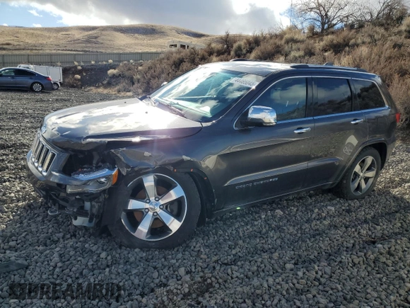 2015 Jeep Grand Cherokee Overland with VIN 1C4RJFCT4FC118184, listed as a Copart auction lot 44465045 with 143,149 mi miles and Salvage Title. Bid and sale history available at carsss.com. Image 1.