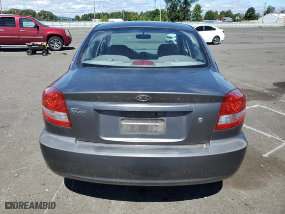 2004 Kia Rio with VIN KNADC125946330310, listed as a Copart auction lot 69411894 with 198,704 mi miles and Salvage Title. Bid and sale history available at carsss.com. Image 6.