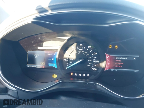 2014 Ford Fusion SE with VIN 3FA6P0HD9ER211403, listed as a IAAI auction lot 41216537 with 120,519 mi miles. Bid and sale history available at carsss.com. Image 7.