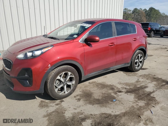 2020 Kia Sportage LX with VIN KNDPM3AC1L7817602, listed as a Copart auction lot 43378725 with 61,077 mi miles and Salvage Title. Bid and sale history available at carsss.com. Image 1.