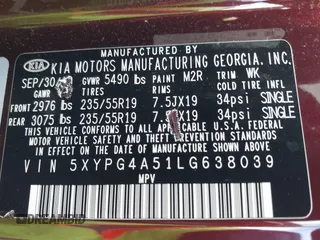 2020 Kia Sorento S z VIN 5XYPG4A51LG638039, wystawiony jako IAAI lot #42224330 z przebiegiem 40 203 mil mil oraz . Historia ofert i sprzedaży dostępna na DreamBid. Obrazek 9.