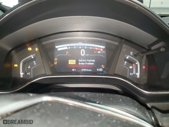 2018 Honda CR-V Touring with VIN 2HKRW2H91JH664364, listed as a Copart auction lot 45270365 with 78,516 mi miles and Salvage Title. Bid and sale history available at carsss.com. Image 9.